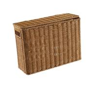 FLCPJGV Boîte de rangement étroite et haute Panier étroit Corbeille à dossiers étroit Panier de rangement tissé pour armoires, S