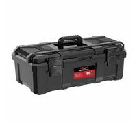 FLCPJGV Boîte de Rangement Outils Boîte Organisateur Coffret Valise Conteneur Portable en PP Renforcé et Acier Structure, 18 Pouces, Modèle Durable Avec Boucles En Plastique Et Boîte À Pièces