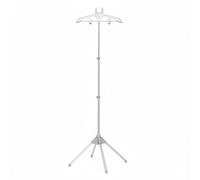 FLCPJGV Garment Steamer Stand Support de Repassage Porte Vêtements Station de Vapeur Colonne Télescopique Trépied Stable Pliant avec Housse Antichaleur en, Gris, Support De Défroisseur