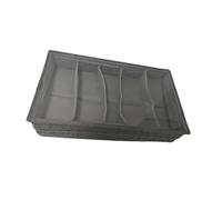 FLCPJGV Mallette de Rangement pour argenterie, boîte de Rangement pour Couverts avec séparateurs réglables et Couvercle Amovible