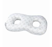 FLCPJGV Oreiller Protection Oreille Oreiller Latéral Oreiller Oreiller Ergonomique avec Cavités Auriculaires et Corps Profilé pour Maintien Tête et Cou en, Blanc