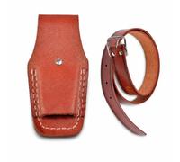 FLCPJGV Pochette à Outils en Cuir véritable pour électricien, Sacoche Ceinture réglable pour Charpentier, Étui à Pinces en Cuir de Vachette Pleine Fleur 1 Compartiment + Ceinture de sécurité