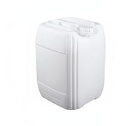 FLCPJGV Récipient de Stockage Carré Hermétique en Polyéthylène Bouchon Renforcé Poignée Intégrée Design Empilable Adapté pour Entreposage Liquide Usage Industriel Bureau Habitation, Blanc, 25l-b