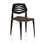 Flecharo - Chaise d'extérieur Marron/Noir