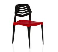 Flecharo - Chaise d'extérieur Rouge/Noir