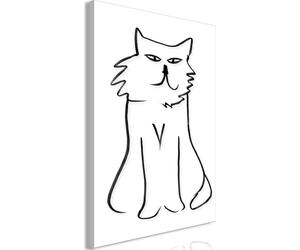 Fleece Leinwandbild - I'm Looking at You (1 Part) Vertical 20x30 cm Tiere g-A-0189-b-a