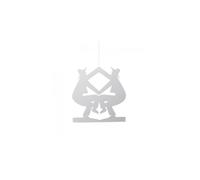 Flensted Jericho Dance Mobile en carton blanc Dimensions : hauteur 10 cm 691