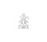 Flensted Mill Man Mobile en carton de couleur blanche, dimensions : hauteur : 11 cm, 690