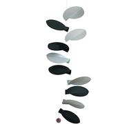 Flensted Mobiles Turning Leaves Mobile suspendu Blanc/noir 32" Carton de haute qualité