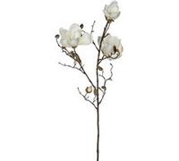 Fleur artificielle Mica Decorations Magnolia Blanc Polyester H88xl7xL23cm Blanc