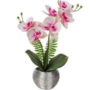 Fleur artificielle Orchidée Phalaenopsis Deko Fleurs Pot en céramique 33cm