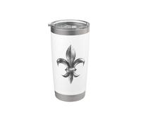 Fleur de lys ou fleur de lis symbole 3 Gobelet isotherme en acier inoxydable double paroi