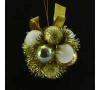 Fleur de Noël - Blanc et or