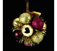 Fleur de Noël - Or et violet
