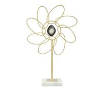 Fleur Déco en Métal Daisy 37cm Or