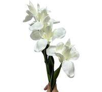 Fleur d'iris artificielle en soie, 45 cm, 4 pièces, pour décoration de table