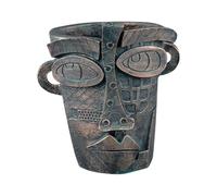 Fleur en forme de visage abstrait - Tête abstraite en résine - Pot de fleurs avec trou de drainage - Vase intéressant - Décoration artistique pour jardin, balcon, salon, récipient de plantes moderne
