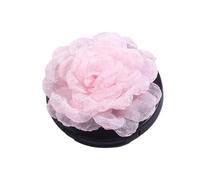 Fleur En Mousseline Lot de 10 roses artificielles faites à la main en mousseline soie for invitation mariage, robe, vêtements, chapeaux, projets d'artisanat(17)