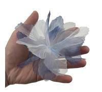 Fleur En Mousseline Tête de fleur en dentelle 3D artificielle for décoration murale, vêtements, chaussures, chapeaux, robe, accessoires mousseline soie(1,30pcs)