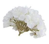 fleur hortensia artificiel 20x11cm blanc - générique 14046 Blanc G