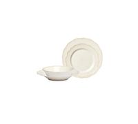 Fleur Service de Table Set de 16 Blanc/Sable