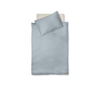 FLEURESSE Satin Bettwäsche Royal 70x90cm / 140x200cm Bleu Perle bleu clair