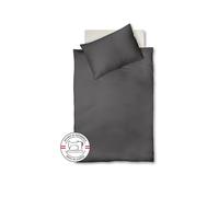FLEURESSE Satin Bettwäsche Royal Uni 140x220cm Anthrazit gris