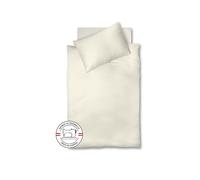 FLEURESSE Satin Bettwäsche ROYAL Uni 70x90cm/140x200cm Crème crème