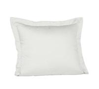 Fleuresse Taie d'oreiller Couleurs Satin Uni 9100-1000, Satin Mako 35x40 cm Couleur Blanc, 100% Coton, avec Fermeture éclair