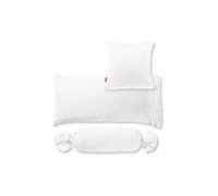 FLEURESSE Taie d'oreiller en satin Royal Uni lot de 2 70x90cm Blanc blanc