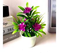 Fleurs artificielles en pot - Violet Rouge