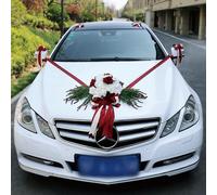 Fleurs artificielles pour décoration de voiture de mariage, décor de cérémonie de forêt d'église, Suite blanche et verte fraîche, fausse boule de fleurs haut de gamme Gold