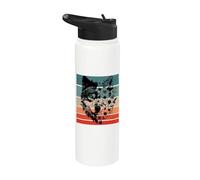 Fleurs de loup nature sauvage indomptée, animaux en fleurs Stainless Steel Insulated Water Bottle