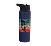 Fleurs de loup nature sauvage indomptée, animaux en fleurs Stainless Steel Insulated Water Bottle