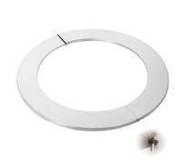 Flewdart 1pcs Rosace cheminée 150mm-160mm Murales en Acier Inoxydable, rosace conduit tuyau 150 mm-160 mm diametre 162 x 222 x 5mm Résistant à la Chaleur pour Chaudières (160mm 1pcs)