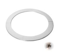 Flewdart 2pcs Rosace cheminée 200mm Murales en Acier Inoxydable, rosace conduit tuyau 200 mm diametre 200 x 256 x 5mm Résistant à la Chaleur pour Chaudières(200mm 2pcs)