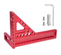 Flewdart Equerre 3d Menuisier En Métal Equerre De Charpentier Equerre De Menuisier Outil De Traçage Angle D'onglet 22.5/30/45/60/67/75/90 DegréS Pour Charpentiers, Ingénieurs (Version allongée 8 mm)
