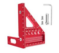 Flewdart Equerre 3d Menuisier En Métal Equerre De Charpentier Equerre De Menuisier Outil De Traçage Angle D'onglet 22.5/30/45/60/67/75/90 DegréS Pour Charpentiers, Ingénieurs (8mm)