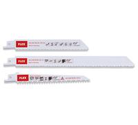 Flex 462179 Assortiment de lames de scie sabre pour plastique/bois/métal 3 pc(s)
