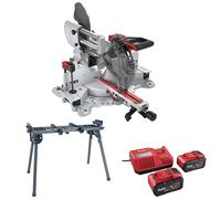 Flex Akku Kapp-Zugsäge SMS 305 18-EC + Akku Set P-Set 18-88 R + Untergestell
