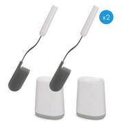 Brosse de toilettes FLEX LITE 70523 42 cm, set de 2, blanc, plastique, Joseph Joseph