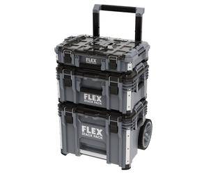 Flex Transportkofferset STACK PACK Standard (aus Schlagfestem Kunststoff) 531461