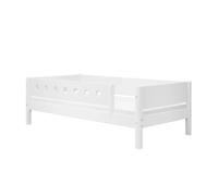 Flexa White Banquette-lit 90 x 200 cm avec Dossier et Barriere Avant | Flexa - ref. 80-17120-40 - 5706459150802 - dim. 210x101x67cm - Gris - Materiaux mixtes