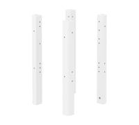 Flexa white jeu de pieds pour transformer le lit montessori en lit simple blanc