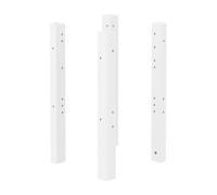 Flexa White Jeu de Pieds pour Transformer Le lit Montessori en lit Simple | Flexa - ref. 80-17112-40 - 5706459137711 - dim. 6x6x67cm - Blanc - Materiaux mixtes