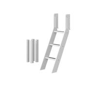Flexa White Kit echelle inclinee et Pieds pour lit mi-Hauteur Blanc | Flexa - ref. 80-17320-40 - 5706459065052 - dim. 39x54x120cm - Gris - Materiaux mixtes