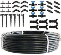 Flexible 100m pour irrigation de jardin avec ensemble accessoire 36 pièces - résistant aux UV et flexible