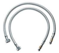 Flexible Alimentation Annelé - Grohe - 45484000 - Métal - 5 Ans De Garantie - Pieces - Paire De Robinet Gris G