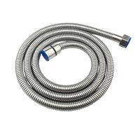 Flexible de douche en acier inoxydable 2M, Tuyau de Douche Universel Extensible filetage femelle 1/2", Anti-Explosion, Anti-Torsion et Anti-Corrosion et écrous de serrage conique et hexagonal