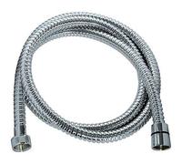 Edouard Rousseau Flexible de douche flexible en inox chromé à double agrafage, longueur 1.75 m, pression 1 bar, avec raccord universel et écrou métal anti-torsion